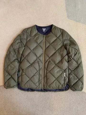 [ 새상품급 ] 피델리티 올리브 퀼팅 다운 자켓 패커블