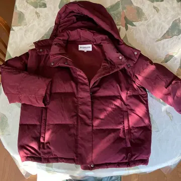 MCGREGOR 후드 부착 다운 자켓 M 와인 레드