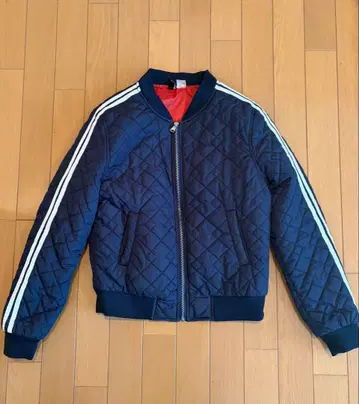 H&M 네이비 퀼팅 봄버 자켓