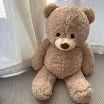 빅 사이즈 베이지 색상의 귀여운 봉제 인형