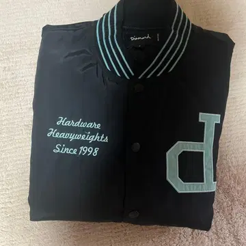 Diamond 바시티 자켓 블랙