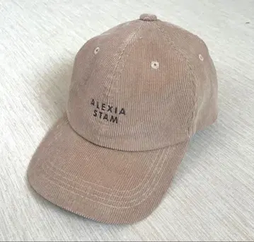 ALEXIA STAM 코듀로이 캡 베이지