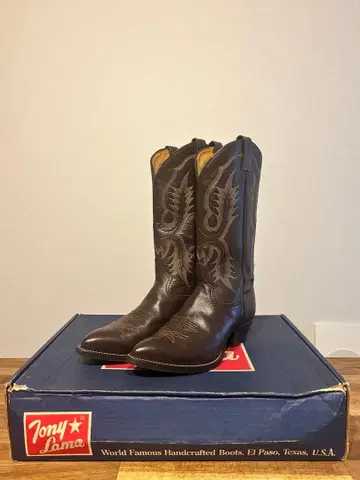 토니 라마 브라운 웨스턴 부츠