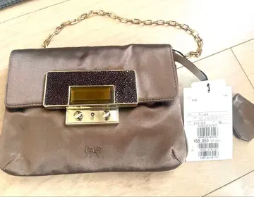 안야 힌드마치 브라운 파티백 클러치백