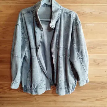 그레이 데님 자켓 집업