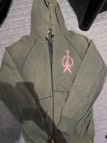 레어 HYSTERIC HIGH VOLTAGE 기타 프린트 후드티