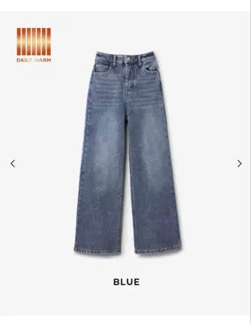 coca 속기모 데님 와이드 팬츠 블루 L