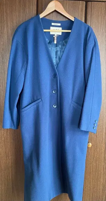 니코앤드 노카라 코트 블루