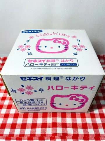 미사용 헤이세이 레트로 헬로키티 주방 저울 스케일 세키스이 1998년