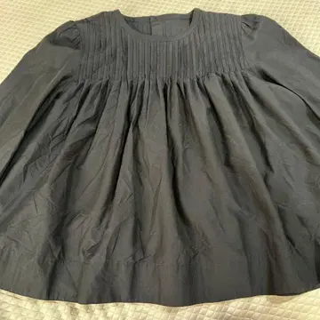 새상품급 LOHEN 로헨 플리츠 블라우스 블랙 38