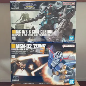 HG MS-07B-3 GOUF CUSTOM & MSN-02 ZEONG