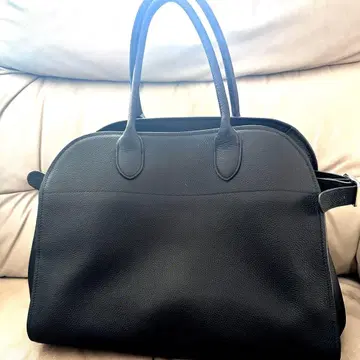 JISTORY 블랙 천연 가죽 핸드백