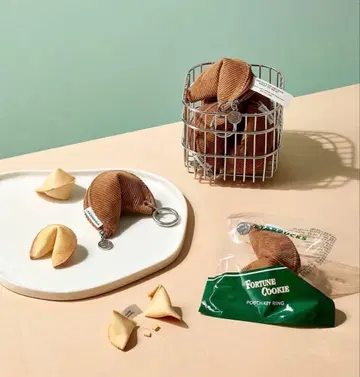 한국 스벅 한정판 STARBUCKS 포춘 쿠키 파우치 키링