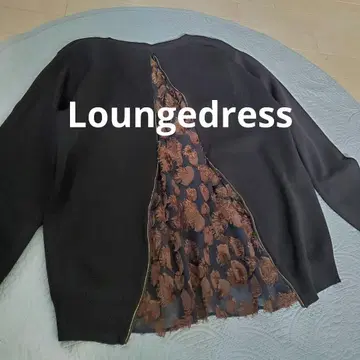 2WAY 라운지 드레스 블랙 니트 풀오버