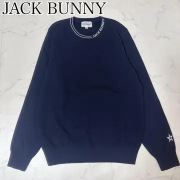 컨디션 최상 JACK BUNNY 여성용 네이비 스웨터 니트