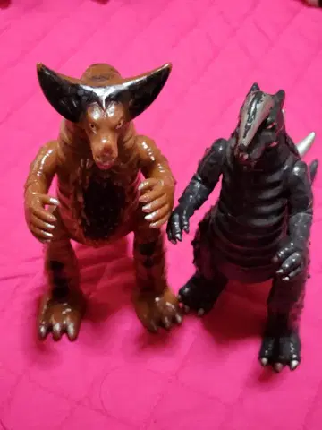 레트로 당시 울트라 괴수 피규어 세트 1983년산