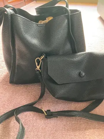 미니 숄더 부착 소프트 가죽 느낌 미니 백