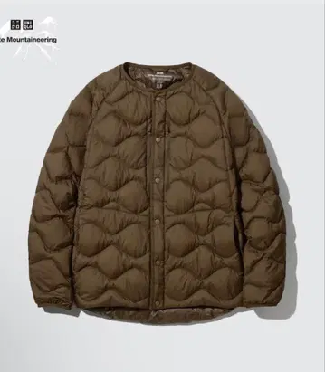 UNIQLO x 화이트 마운티니어링 울트라 라이트 다운 브라운