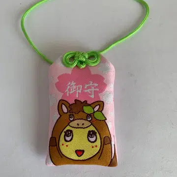 니노미야 신사 한정판 후낫시 말 부적 핑크