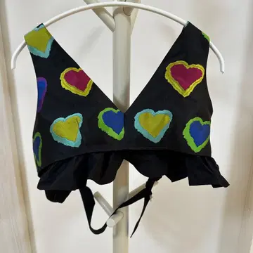 MAISON SPECIAL 하트 무늬 프릴 뷔스티에