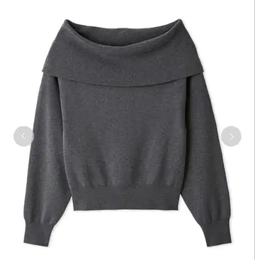 와이드 칼라 오프숄더 풀오버