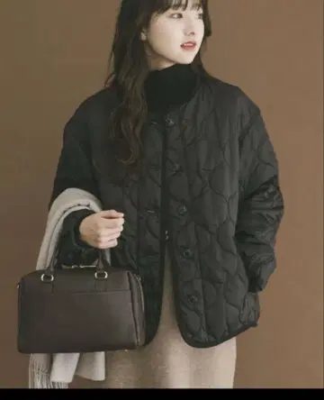 호리병 퀼트 충전솜 블루종 여성용