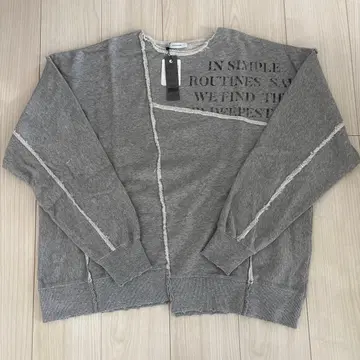 [ 택 포함 새상품 ] 지나시스 그레이 맨투맨 트레이닝복 리메이크풍