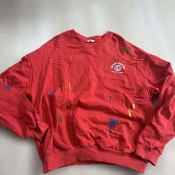 ZARA 레드 맨투맨 S 사이즈 HARMONY HAVEN HERALD