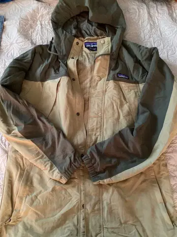 patagonia 마운틴 파카 M 올리브 그린/베이지