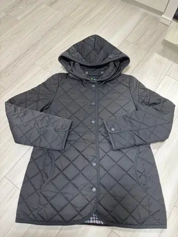 골든베어 퀼팅 코트 블랙 M
