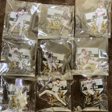 한신 타이거즈 2025 우승 기념 복권 아크릴 스탠드 묶음 판매