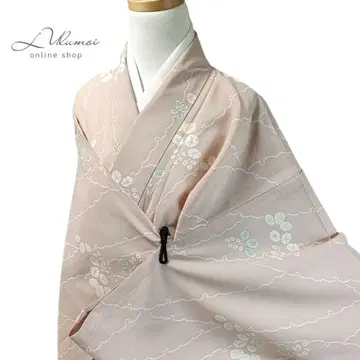 LULU98 기모노 코몬 명주 기장 165 브라운 세탁 가능