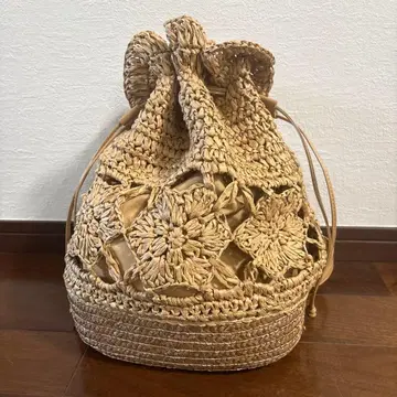 새상품급 바스켓 백팩 베이지