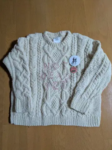 베드사이드 드라마 케이블 니트 스웨터 NOT DEAD YET