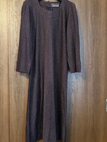 사이토 토요코 지그재그 스트라이프 원피스