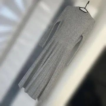 그레이 니트 원피스 긴팔