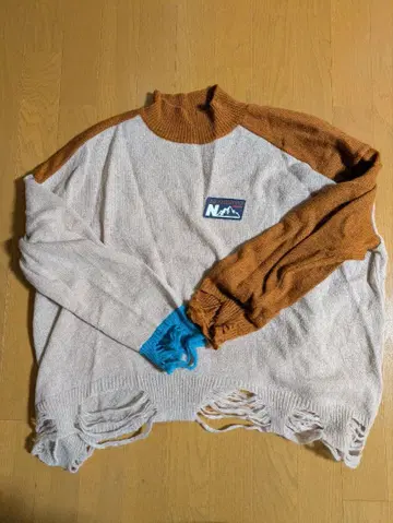 논 도쿄 데미지 스웨터 프리 사이즈