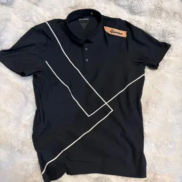 TaylorMade 블랙 피케 셔츠