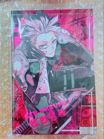 괴수 8호 나루미 겐 아크릴 블록