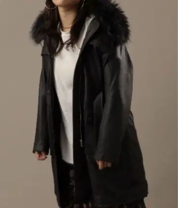 AVIREX 아비렉스 라이너 부착 가죽 코트