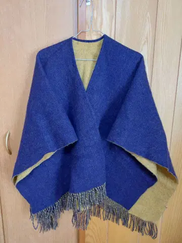 폴스미스 울 소재 판초 네이비