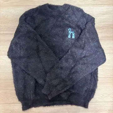 hell보다 hotter 후와후와 스웨터 다크 브라운