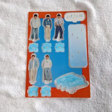 M!LK FC 한정판 블루 샤워 아크릴 스탠드 세트