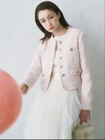 셀포드 파이핑 셔츠 자켓 핑크