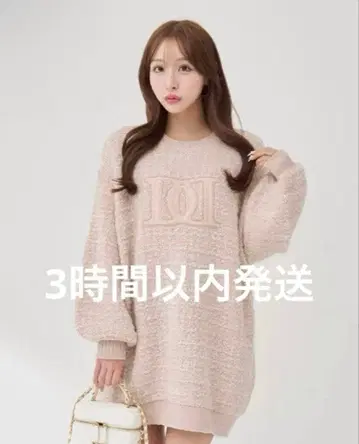 미개봉 새상품 다리치 DD 로고 트위드 니트 풀오버 darich 프리