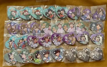 닌타마 란타로 닌타마 난자타운 하트 캔뱃지 묶음 판매 32점