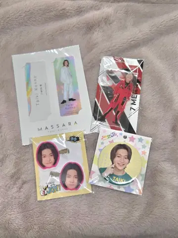 이마노 다이키 아크릴 스탠드 캔 배지 헤어 클립 클리어 북마커