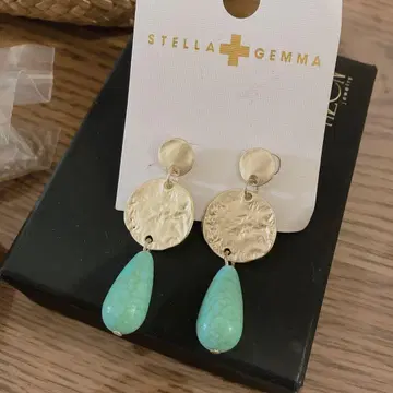 STELLA + GEMMA 터콰이즈 귀걸이