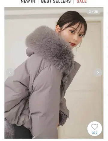 snidel 니시카와 다운 그레이 니시카와 후드 퍼 숏 다운 스나이델