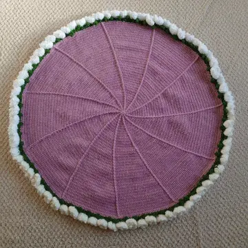 꽃다발 담요 (화이트 & 크림색 장미)